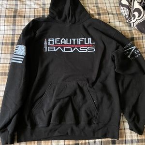 Grunt style “beautiful badass” hoodie